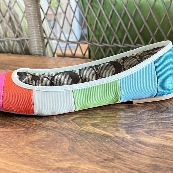 Coach Multi Stripe Ballet Flats - Picture 2 of 3